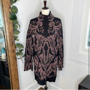 Free People Modern Love Turtleneck Mini Dress